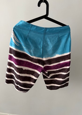 Erkek Çok Renkli Bağcıklı Midi Deniz Şortu - Görsel 6