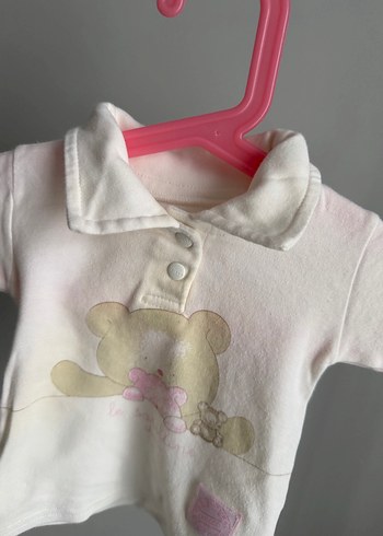 Kız Çocuk Beyaz Pamuklu Kısa Kollu Gömlek - Görsel 3