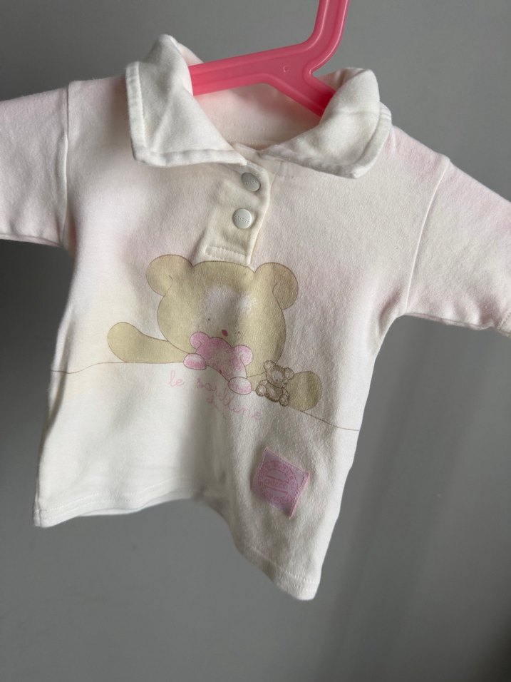 Kız Çocuk Beyaz Pamuklu Kısa Kollu Gömlek - Görsel 2