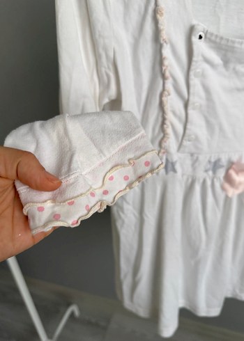 Vintage model lohusa emzirmeye uygun pijama üstü - Görsel 3