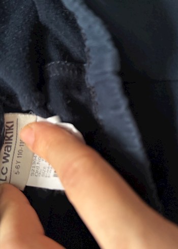 Koyu Mavi Kız Denim Tayt - Görsel 3