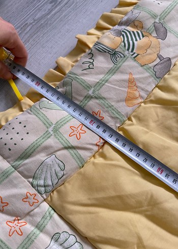 Sarı Nakışlı Bebek Uyku Seti - Görsel 6