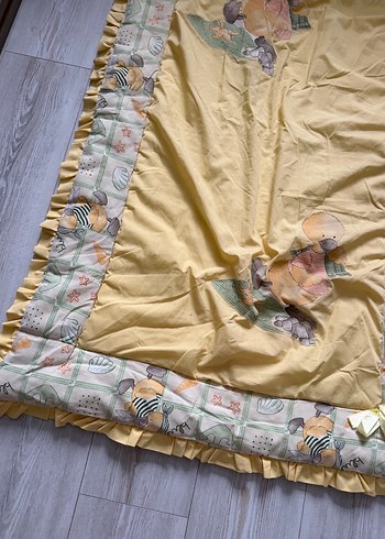 Sarı Nakışlı Bebek Uyku Seti - Görsel 2