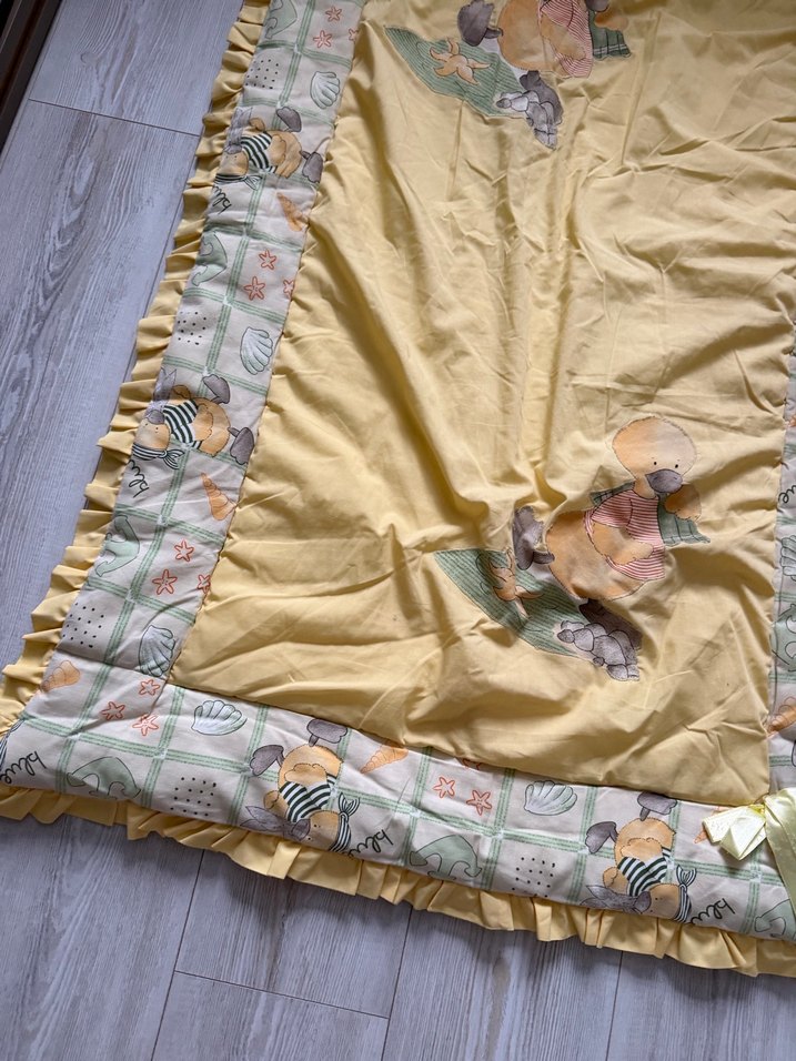 Sarı Nakışlı Bebek Uyku Seti - Görsel 2