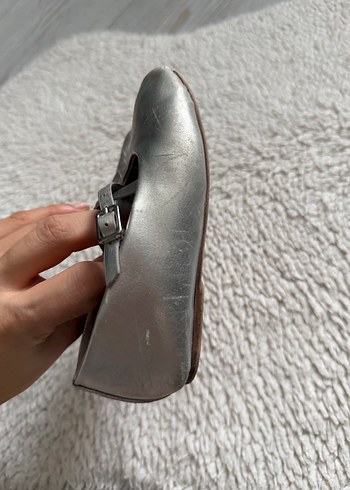 Zara 23 numara kız bebek gümüş babet - Görsel 7