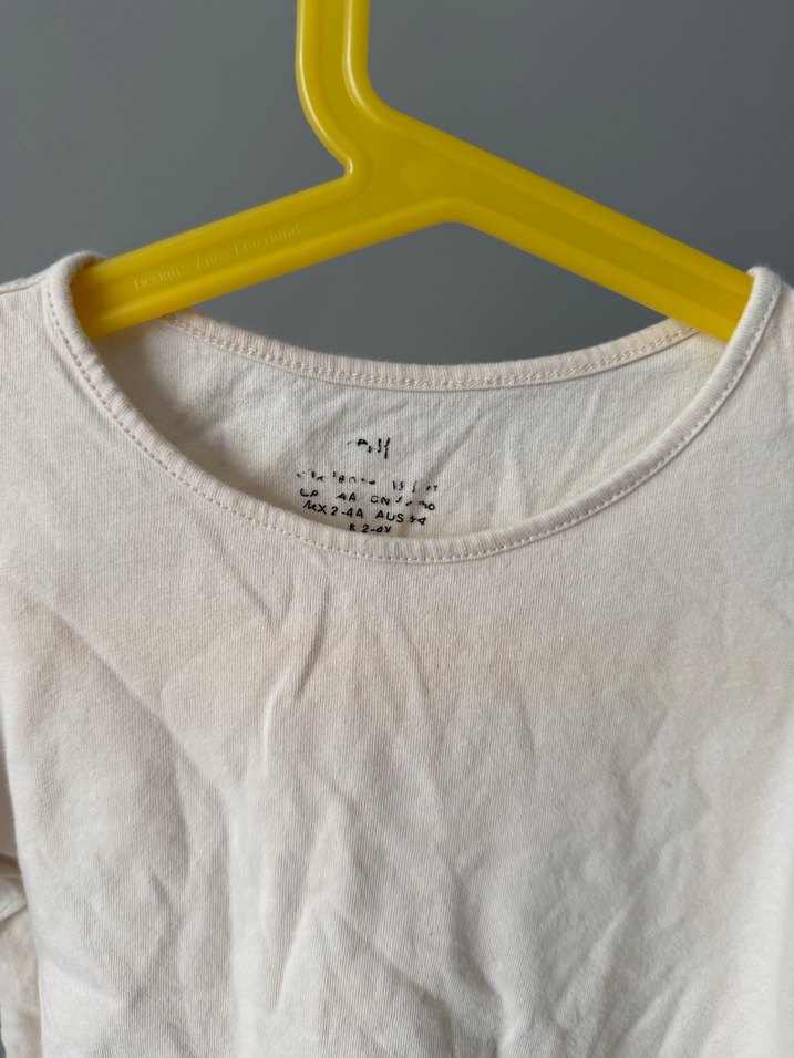 Kız Çocuk Beyaz Fırfırlı Kısa Kollu Tişört - Görsel 4