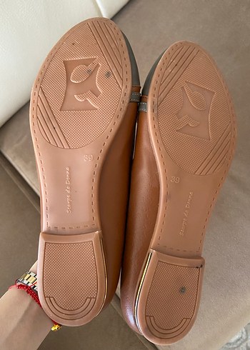 Diğer Bej Deri Tokalı Kadın Topuklu Babet