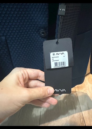 Düğmeli Koyu Mavi Erkek Ceket - Görsel 2