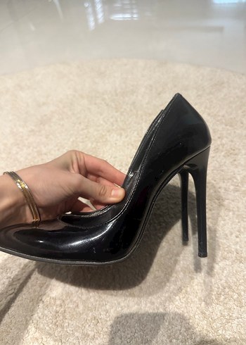 Siyah Parlak  Stiletto - Görsel 2