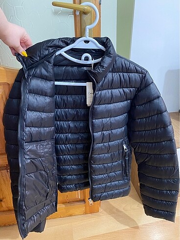 xxl Beden Siyah mango mont