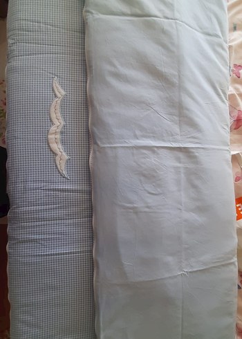 Mavi Nakışlı Bebek Uyku Seti - Görsel 4