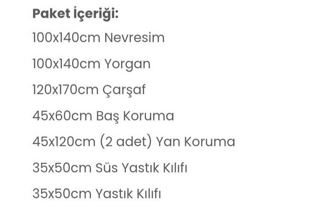 Mavi Nakışlı Bebek Uyku Seti - Görsel 2