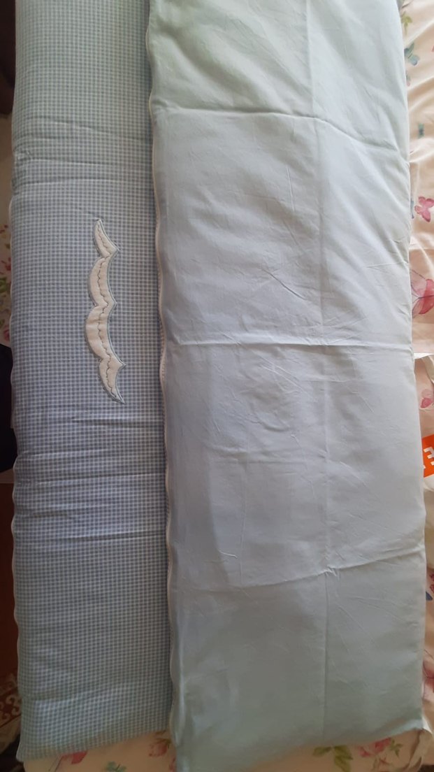 Mavi Nakışlı Bebek Uyku Seti - Görsel 4