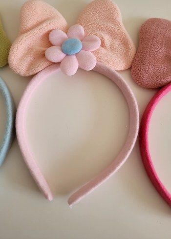 Çiçekli Yaylı Renkli Çocuk Taçları - Görsel 2