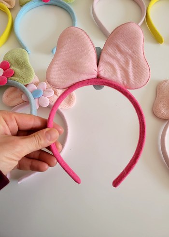 Çiçekli Yaylı Renkli Çocuk Taçları - Görsel 4