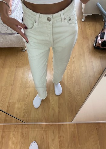 xs Beden Zara düz kesim Kot Pantolon