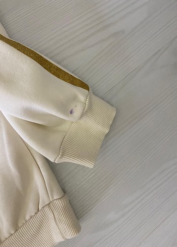 Kız Çocuk Renkli Baskılı Beyaz Sweatshirt - Görsel 4