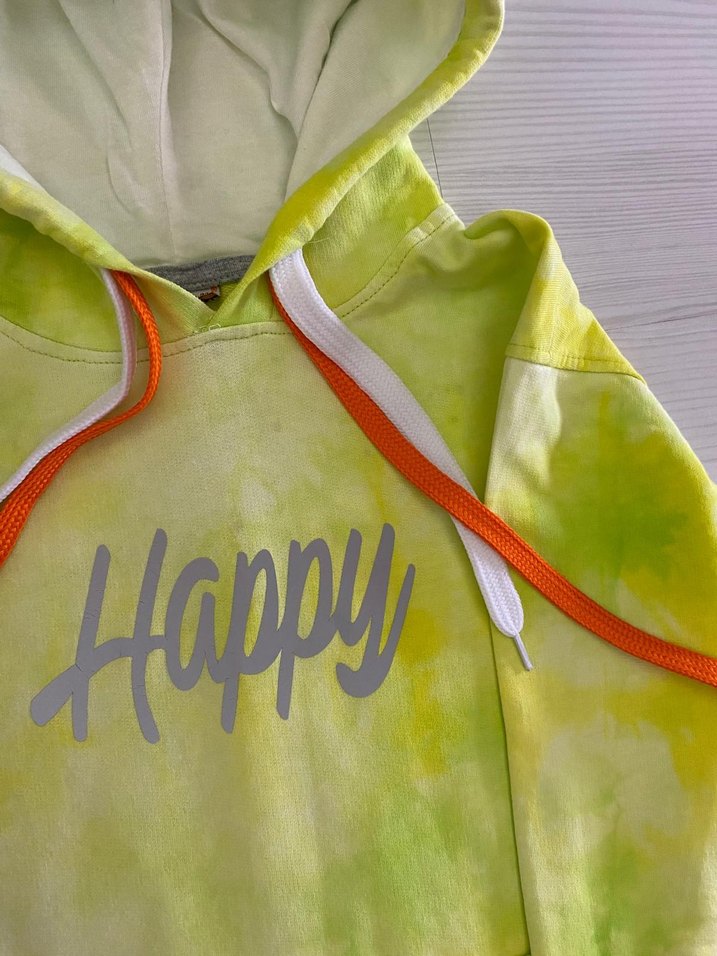 Kapüşonlu Batik Sweatshirt - Görsel 3