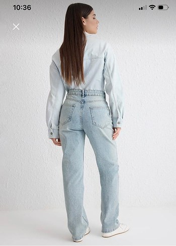 Kadın Açık Mavi Regular Fit Denim Jean - Görsel 2