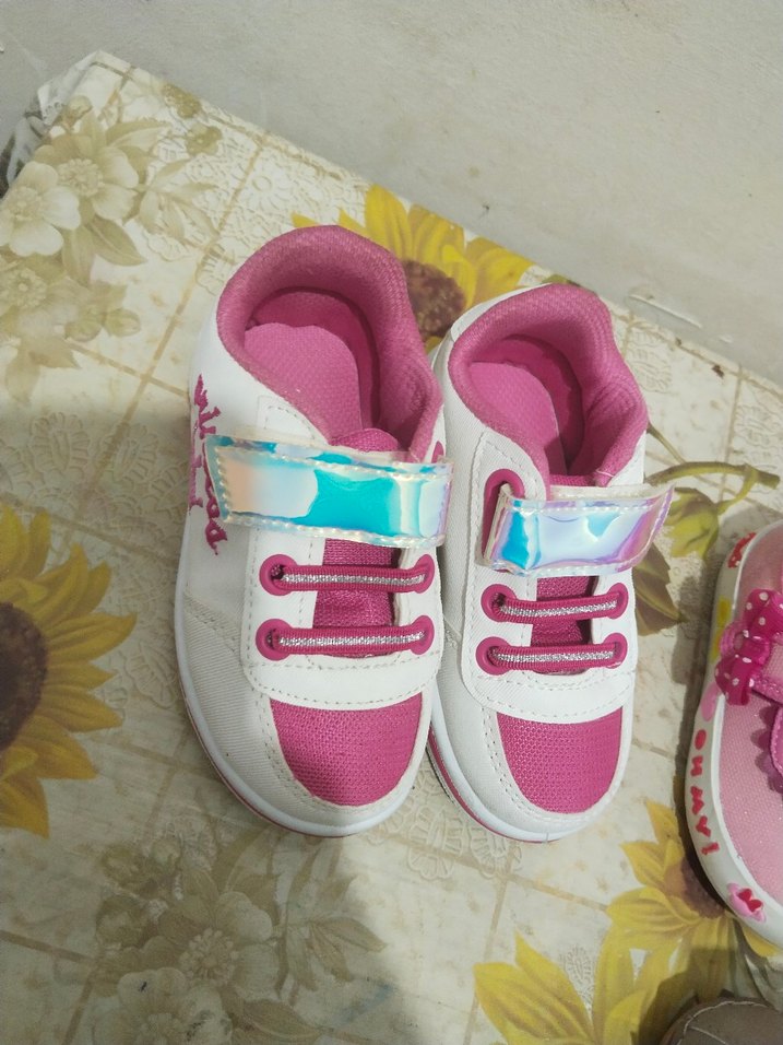 Kız Çocuk Pembe Prenses Baskılı Spor Ayakkabı - Görsel 2
