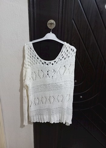 s.m l uygun salaş delikli kazak çok şık temiz - Görsel 2