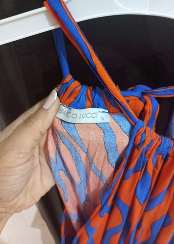 Renkli Bağlamalı Pliseli Uzun Elbise hepsi 200 tl - Görsel 2