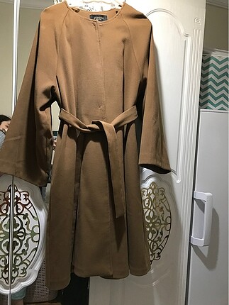 Camel rengi kaşe kaban
