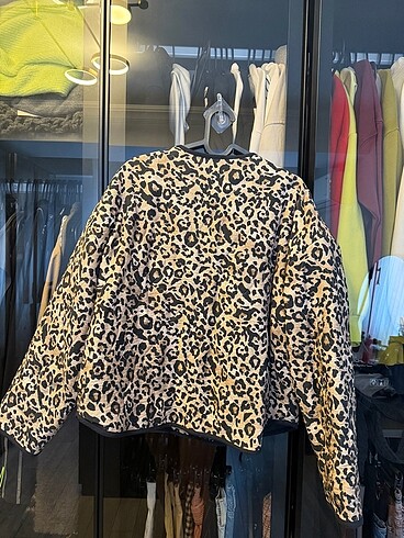 m Beden Leoparlı ceket