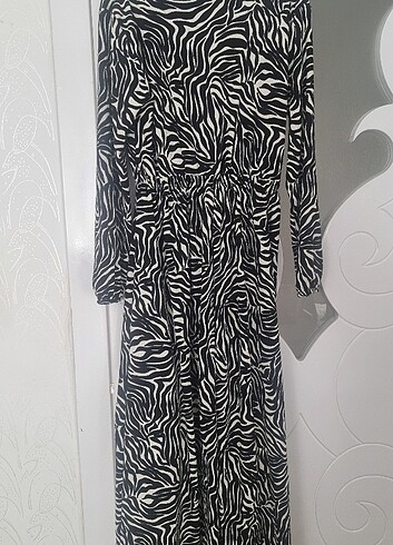 Zebra tesettür elbise