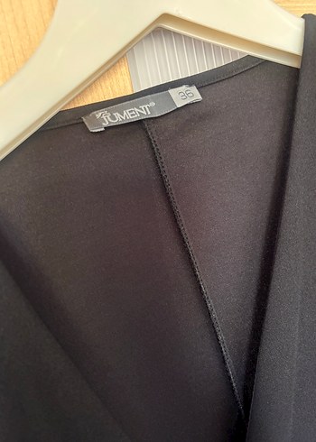 Siyah Midi Elbise - Görsel 2