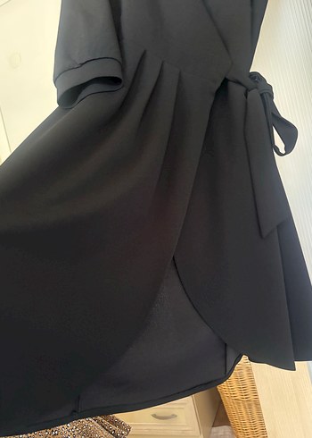 Siyah Midi Elbise - Görsel 3