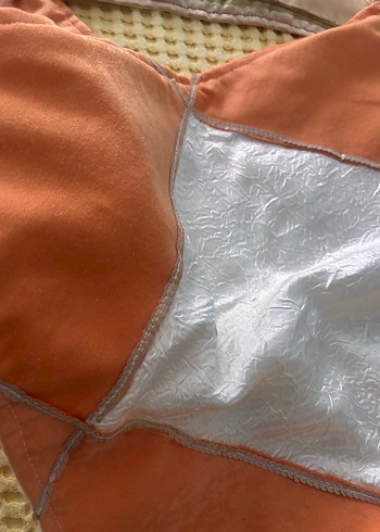 Nakışlı Parlak Turuncu Dekoratif Yastık Kılıfları - Görsel 2