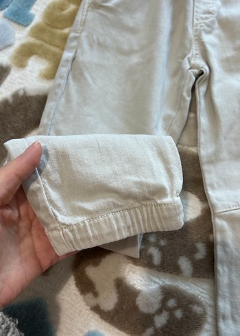 Krem rengi jogger pantolon - Görsel 2