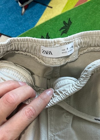 Krem rengi jogger pantolon - Görsel 5