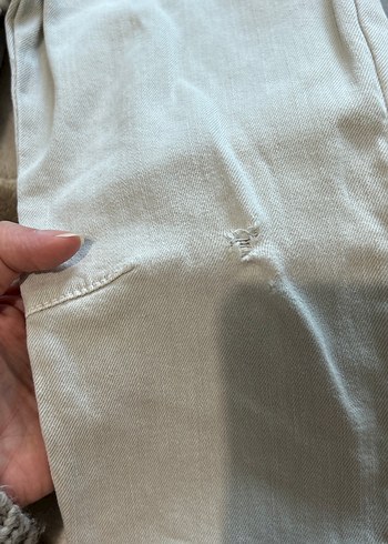 Krem rengi jogger pantolon - Görsel 3