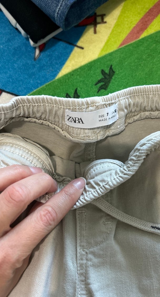 Krem rengi jogger pantolon - Görsel 5