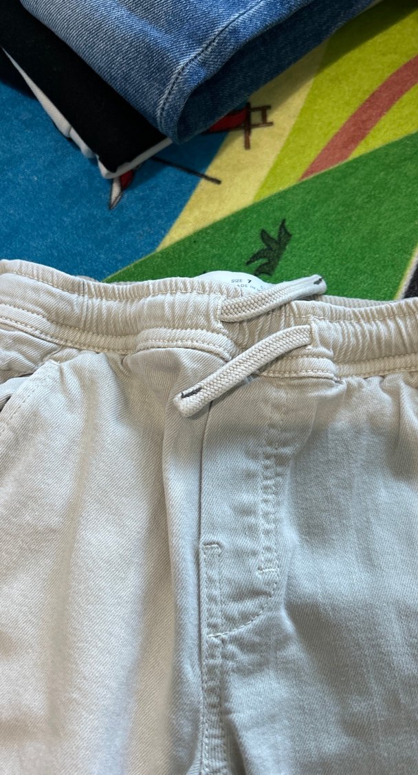 Krem rengi jogger pantolon - Görsel 4