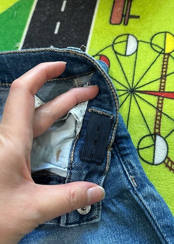 Geniş Kesim Mavi Erkek Cocuk Kot Pantolon - Görsel 4