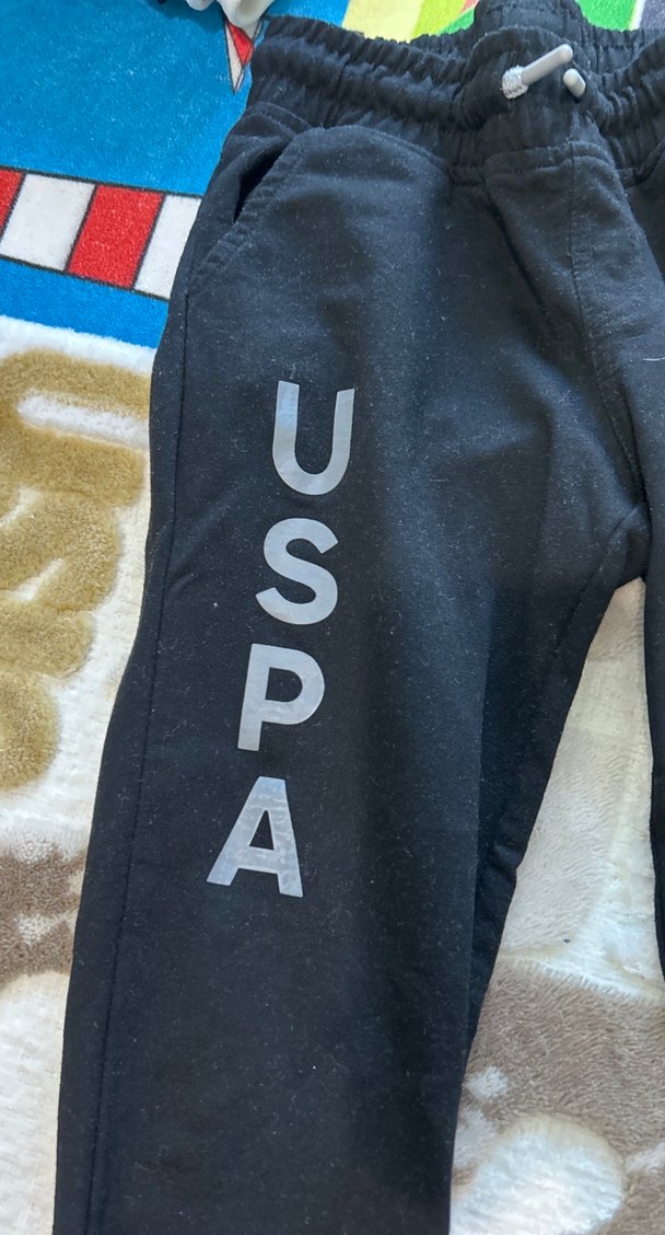 Siyah Erkek Çocuk Fermuarlı Eşofman Altı - Görsel 2