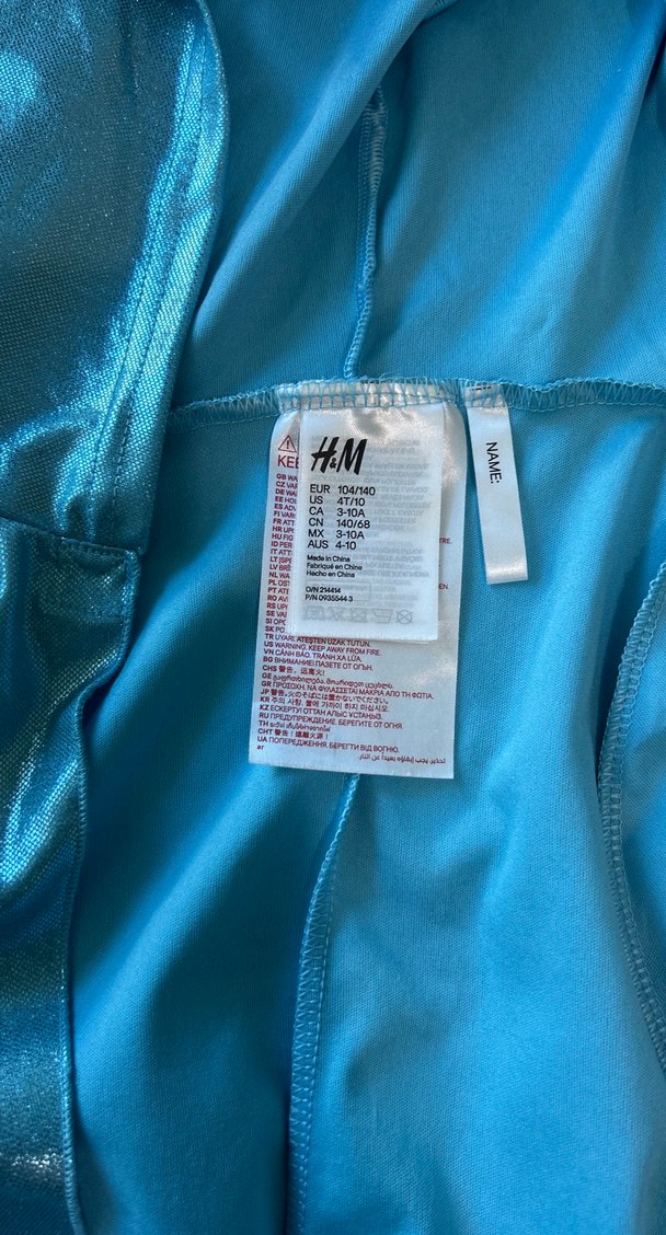 Parlak Mavi Baskılı Çocuk Pelerini - Görsel 4