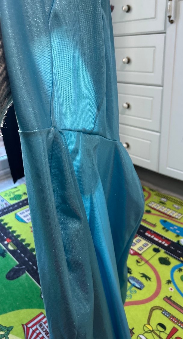 Parlak Mavi Baskılı Çocuk Pelerini - Görsel 3