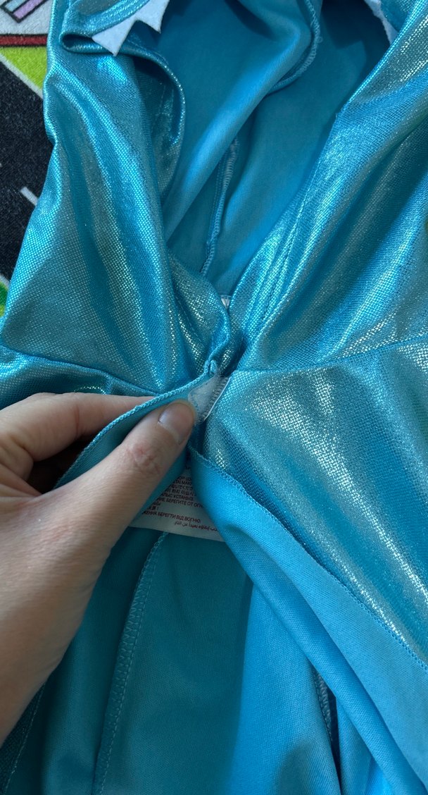 Parlak Mavi Baskılı Çocuk Pelerini - Görsel 5