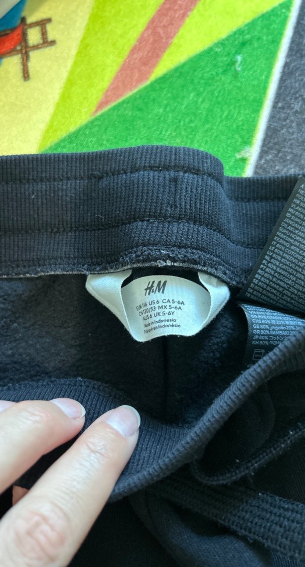 Siyah Rahat Kesim Eşofman - Görsel 2