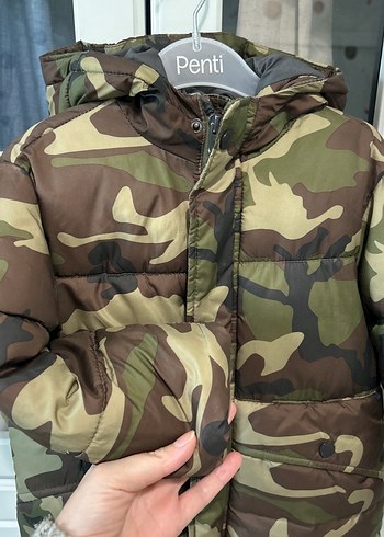 Erkek Çocuk Kamuflaj Desenli Mont - Görsel 2