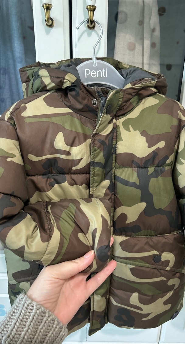 Erkek Çocuk Kamuflaj Desenli Mont - Görsel 2