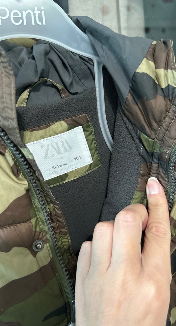 Erkek Çocuk Kamuflaj Desenli Mont - Görsel 4