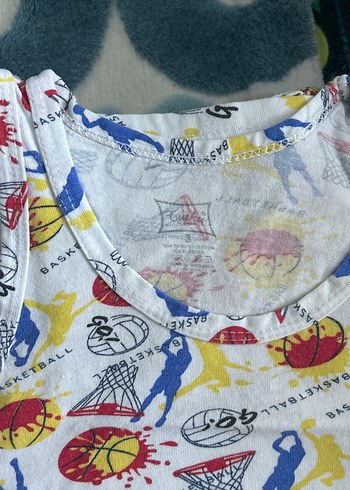 Çok Renkli Baskılı Çocuk Atlet 6 adet - Görsel 2