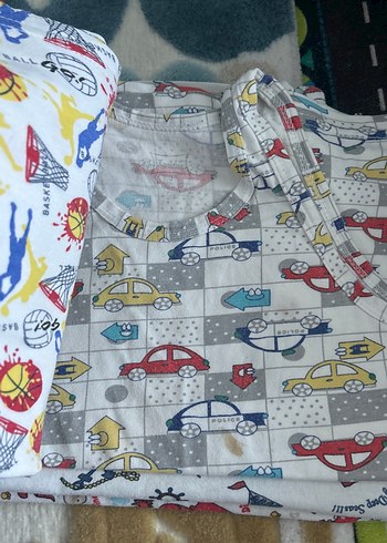 Çok Renkli Baskılı Çocuk Atlet 6 adet - Görsel 3