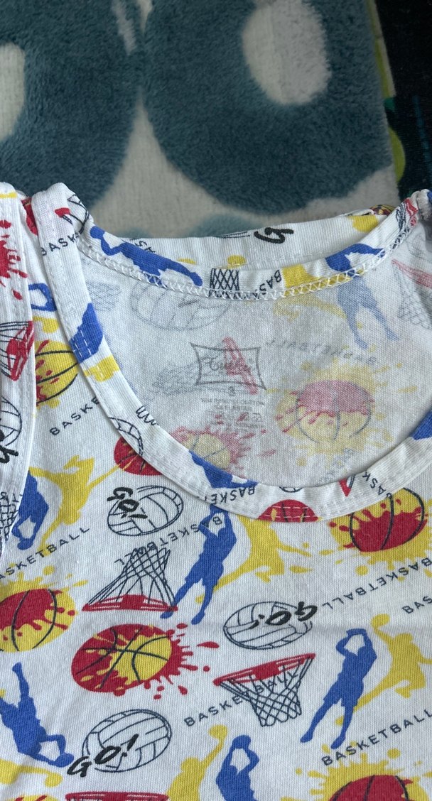 Çok Renkli Baskılı Çocuk Atlet 6 adet - Görsel 2