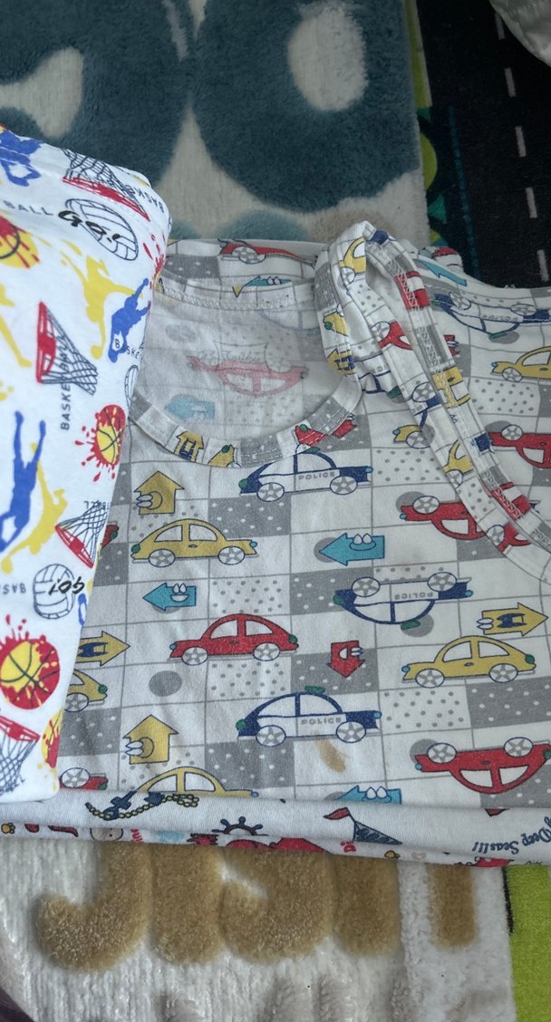 Çok Renkli Baskılı Çocuk Atlet 6 adet - Görsel 3